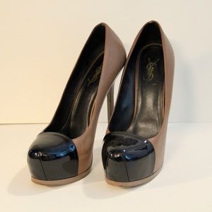 Yves Saint Laurent Cap-Toe Tribtoo Pumps